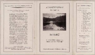 "Im Harz" aus der Reihe "Aus unserer Heimat"