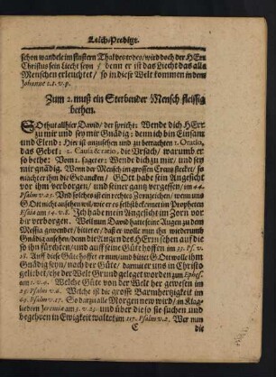 Zum 2. muß ein sterbender Mensch fleissig bethen.
