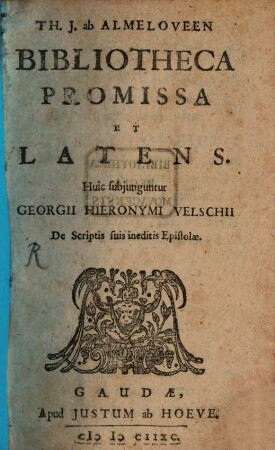 Bibliotheca promissa et latens