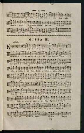 11-16, Missa III.