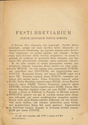 Festi breviarium rerum gestarum populi romani