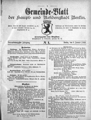 1908,1: No. 1, 5. Januar 1908