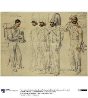 Jacob Kotscheroffskoy, Tschumarinoff Semianoffs, Lumpoff Ismailoff, Sokoloff Feldwebel Gewdokimoff