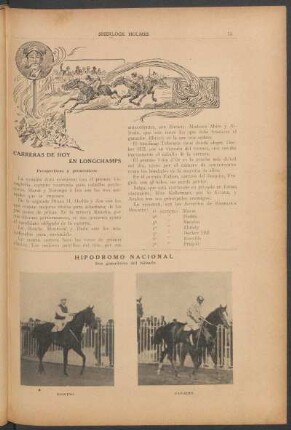 Carreras de hoy en Longchamps [y] Hipódromo nacional [y] Jockey Club [y] Longchamps [y] Lomas Jockey Club [y] Un anexo de los hipódromos