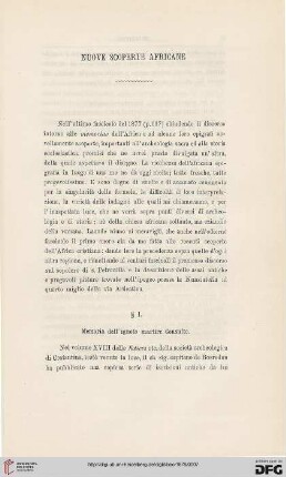 3.Ser.3.1878: Nuove scoperte africane