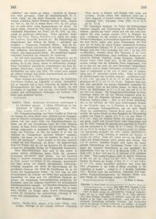 245-246 [Rezension] Batiffol, Pierre, Anciennes littératures chrétiennes ; 1.La littérature grecque