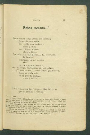Estos versos...