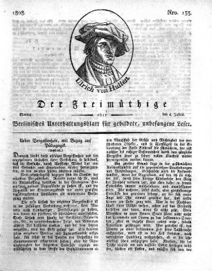 Nro. 133, Montag, den 4. Julius 1808