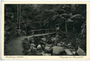 Rochsburg/Mulde, Eingang ins Brauseloch : Rochsburg. Eingang ins Brausetal