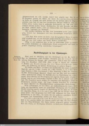Ausbildungszeit in der Champagne
