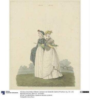 Gallery of Fashion, Fig. 231, 232: Morning Dresses