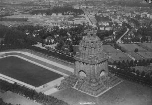 Völkerschlachtdenkmal in Leipzig : Blickrichtung Norden