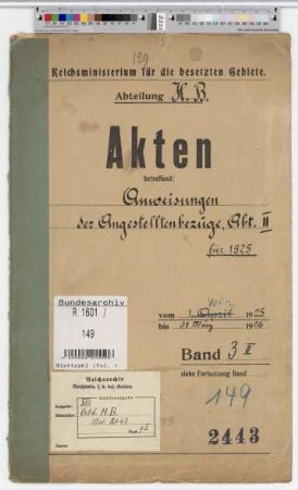 Zahlungsanweisungen f. Angestellte: Bd. 3 b