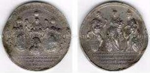 Deutschland, Augsburg, Medaille (Abguss) auf die Krönung Josephs I. zum römischen König
