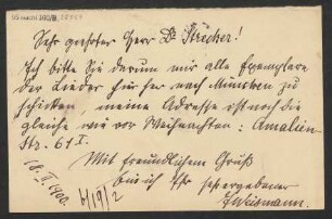 Brief an B. Schott's Söhne : 18.02.1900