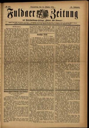 Ausgabe vom Donnerstag, den 11. Oktober 1894.