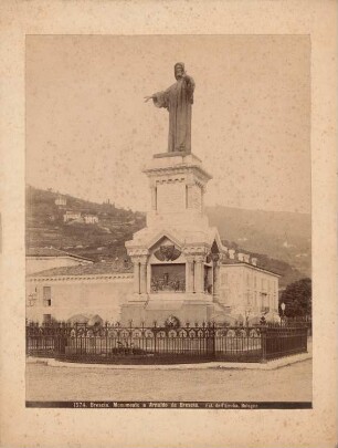 Denkmal des Arnaldo di Brescia, Brescia: Ansicht