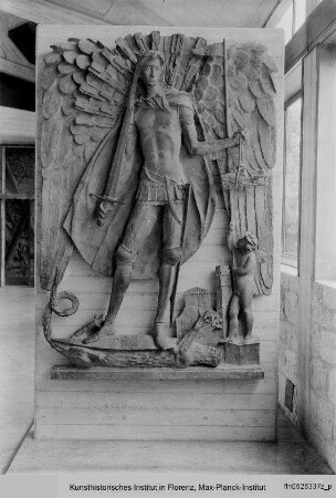 Reliefserie mit Stadtpatronen italienischer Regionen : Der Erzengel Michael, Schutzpatron von Caserta