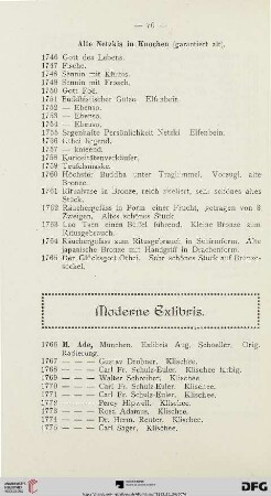Moderne Exlibris (Nr. 1766-2063)