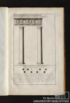 22. Entre Colonnement de l'Ordre Dorique.
