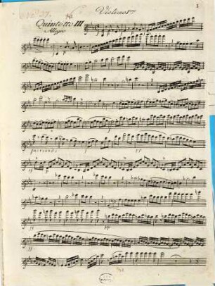 Tre quintetti : per 2 violini, 2 viole & violoncello ; Opera VI No. III