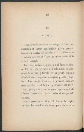 III - La carta
