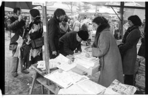 Kleinbildnegativ: Aktion für den Erhalt des NDR, Wilmersdorfer Straße, 1979