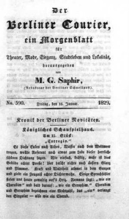 No. 590., Freitag, den 16. Januar 1829