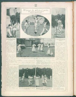 El juego de pelota al cesto : (Nota ilustrada en el Instituto Nacional Superior de Educación Física)