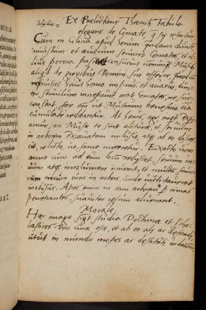 Vorsatz mit handschriftlichen Notizen