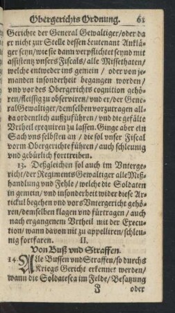 II. Von Buß und Straffen
