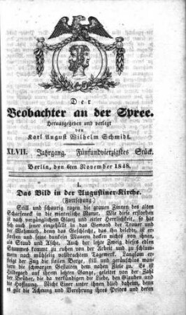 45. Stueck, 6. November 1848