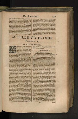 M. Tullii Ciceronis Paradoxa, Ad Marcum Brutum. [u. a.]