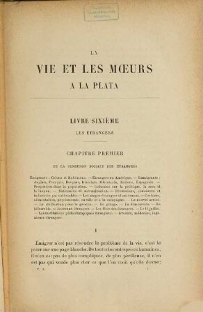 La vie et les moeurs à la Plata, II