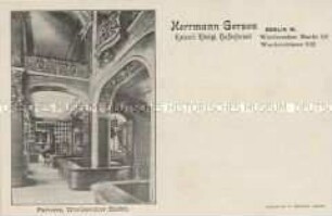 Werbepostkarte für das Kaufhaus Gerson