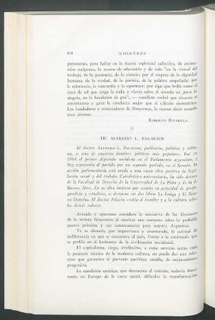 De Alfredo L. Palacios