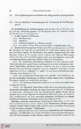 5.4 Die Suffixkonjugation im Rahmen der altägyptischen Sprachgeschichte
