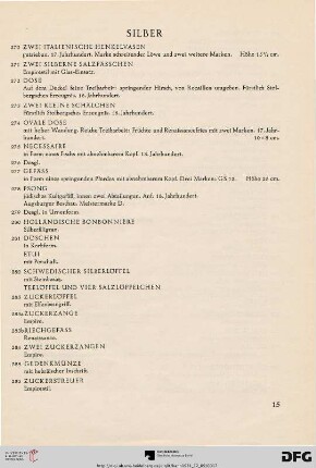 Silber (Nr. 270-288)