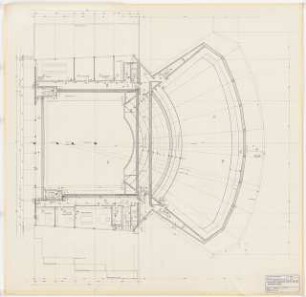 Schauspielhaus, Wuppertal: Grundriss 3.OG 1:50