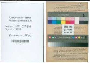 Entnazifizierung Alfred Crummenerl , geb. 29.09.1895 ()