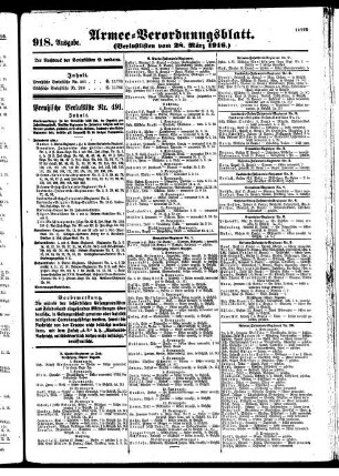 918. Ausgabe. Dienstag, 28. März 1916