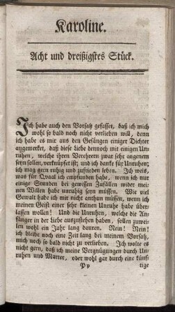 Acht und dreißigstes Stück.