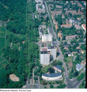 Wohnbebauung Stübelallee : Großer Garten und Bebauung zwischen Karcherallee und Stübelallee, Fetscherstraße und Comeniusstraße (1893 WE)