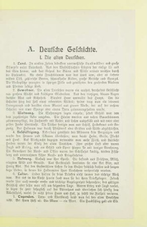 I. Die alten Deutschen