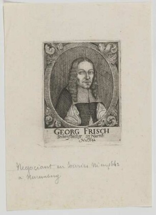 Bildnis des Georg Frisch