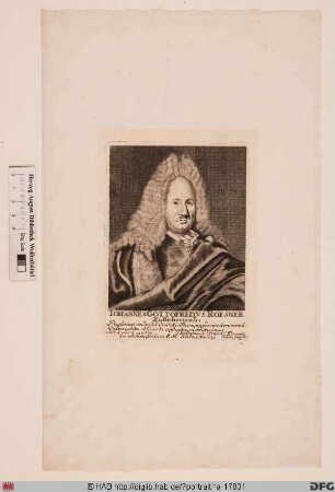 Bildnis Johann Gottfried Roesner