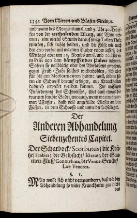 Siebenzehentes Capitel.