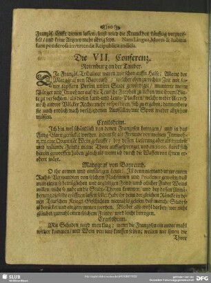 Die VII. Conferenz