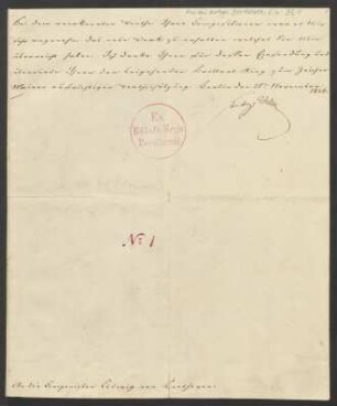 Königliche Kabinettsordre vom 25.11.1826
