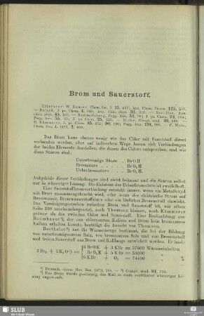 Brom und Sauerstoff